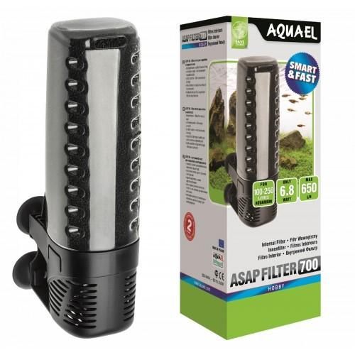 Aquael ASAP 700 indvendigt filter monteret i akvarium