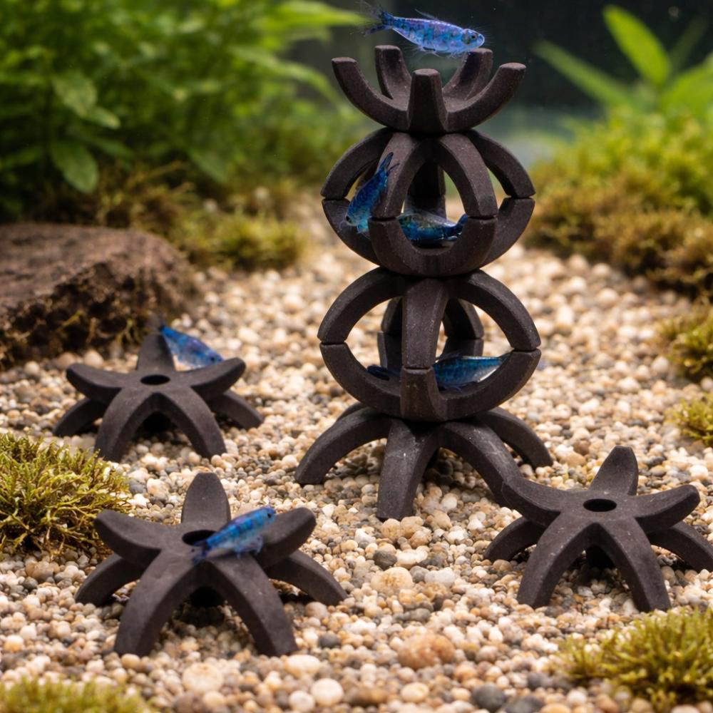 Shrimp Ceramic Star – keramiske dekorationer til rejer og små fisk