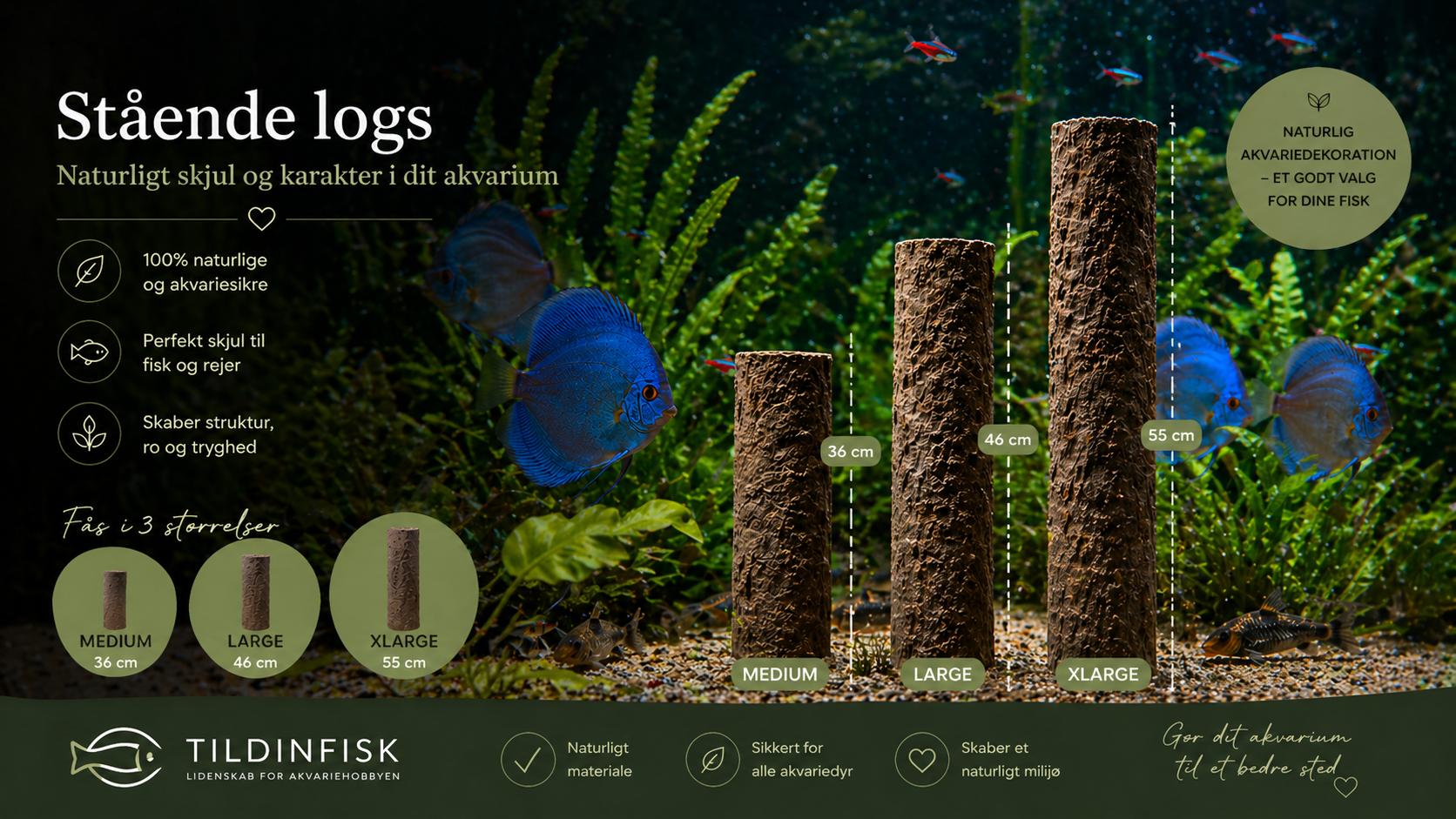 Logs til akvriefisk