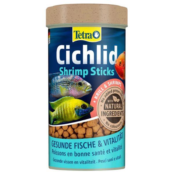 Tetra Cichlid Shrimp Sticks foder til rov cichlider