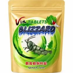 Tabletfoder med spinat og spirulina til prydrejer