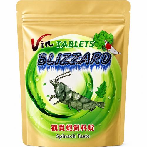 Tabletfoder med spinat og spirulina til prydrejer