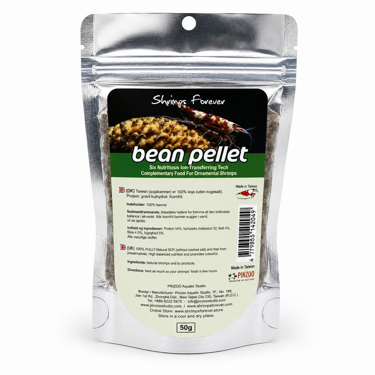 Shrimps Forever Natural Bean Pellets 50 g til Rejer