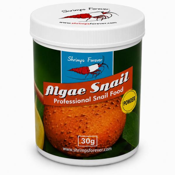 Pulverfoder til akvariesnegle