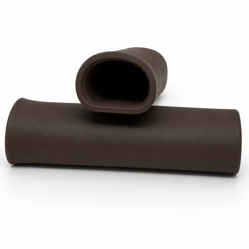 Mallehule med lukket ende. Oval form