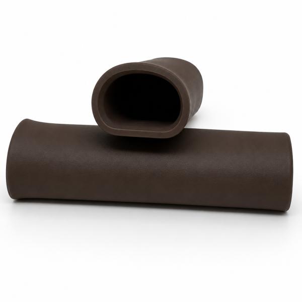 Mallehule med lukket ende. Oval form