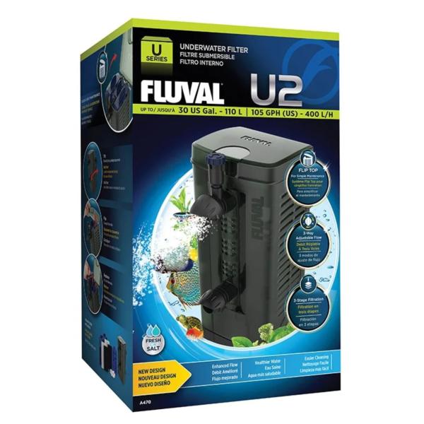 Fluval U2 indvendigt filter til akvarier op til 110 liter