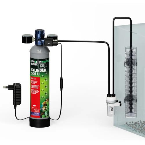 JBL ProFlora CO2 trykreduktionsventil med manometre og magnetventil