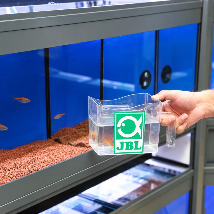 Gennemsigtigt JBL opsamlingsbæger til fisk